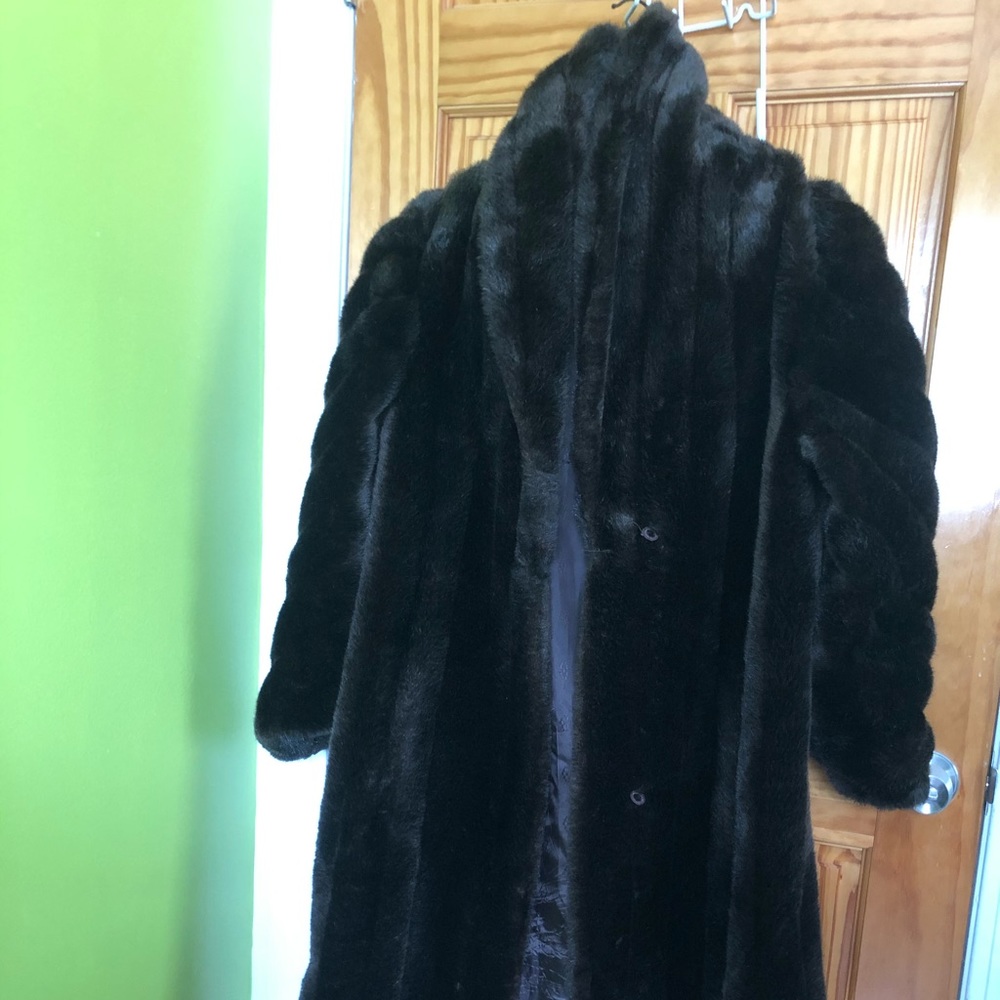 Faux fur coat